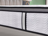 Ergopedic Mattress 5 Zone Latex Pocket Spring Mattress In A Box 30cm - Queen - White Grey Black