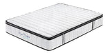 Ergopedic Mattress 5 Zone Latex Pocket Spring Mattress In A Box 30cm - King - White Grey Black