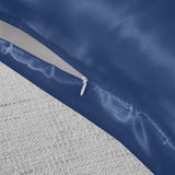 Royal Comfort Mulberry Soft Silk Hypoallergenic Pillowcase Twin Pack 51 x 76cm - Navy - Rear View