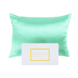 Royal Comfort Mulberry Soft Silk Hypoallergenic Pillowcase Twin Pack 51 x 76cm - Mint