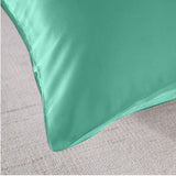 Royal Comfort Mulberry Soft Silk Hypoallergenic Pillowcase Twin Pack 51 x 76cm - Mint - 45-Degree Angle