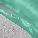 Royal Comfort Mulberry Soft Silk Hypoallergenic Pillowcase Twin Pack 51 x 76cm - Mint - Rear View