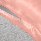 Royal Comfort Mulberry Soft Silk Hypoallergenic Pillowcase Twin Pack 51 x 76cm - Blush - Rear View