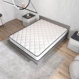 Comforpedic Mattress 5 Zone Medium Support Foam Bonnell Spring 21CM - Queen - White  Black - 45-Degree Angle