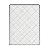 Comforpedic Mattress 5 Zone Medium Support Foam Bonnell Spring 21CM - Queen - White  Black - Close-Up Angle