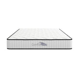 Comforpedic Mattress 5 Zone Medium Support Foam Bonnell Spring 21CM - Queen - White  Black - Low Angle