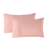 Royal Comfort Bamboo Blended Sheet & Pillowcases Set 1000TC Ultra Soft Bedding - King - Blush - Top-Down View