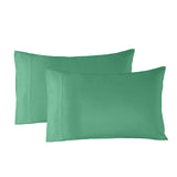 Royal Comfort Bamboo Blended Sheet & Pillowcases Set 1000TC Ultra Soft Bedding - King - Green - Top-Down View