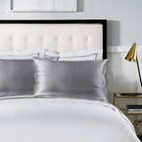 Royal Comfort Pure Silk Pillow Case 100% Mulberry Silk Hypoallergenic Pillowcase - Charcoal - Extra Image