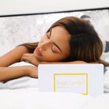 Royal Comfort Pure Silk Pillow Case 100% Mulberry Silk Hypoallergenic Pillowcase - Silver - 45-Degree Angle