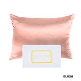 Royal Comfort Pure Silk Pillow Case 100% Mulberry Silk Hypoallergenic Pillowcase - Blush - Close-Up Angle