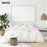 Balmain 1000 Thread Count Hotel Grade Bamboo Cotton Quilt Cover Pillowcases Set - Queen - White - Rear View