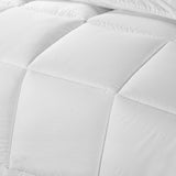 Royal Comfort 800GSM Quilt Down Alternative  Duvet Cotton Cover Hotel Grade - Queen - White - Side View