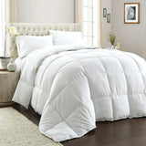 Royal Comfort 800GSM Quilt Down Alternative  Duvet Cotton Cover Hotel Grade - King - White - Front View