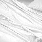 Royal Comfort 1000TC Hotel Grade Bamboo Cotton Sheets Pillowcases Set Ultrasoft - Double - White - 45-Degree Angle