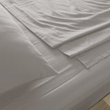 Royal Comfort 1000TC Hotel Grade Bamboo Cotton Sheets Pillowcases Set Ultrasoft - Double - Dove - Top-Down View