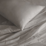 Royal Comfort 1000TC Hotel Grade Bamboo Cotton Sheets Pillowcases Set Ultrasoft - Double - Dove - 45-Degree Angle