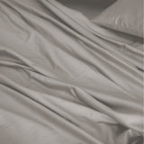 Royal Comfort 1000TC Hotel Grade Bamboo Cotton Sheets Pillowcases Set Ultrasoft - Double - Dove - Rear View
