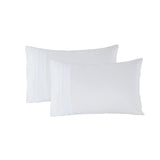 Royal Comfort 1200 Thread Count Sheet Set 4 Piece Ultra Soft Satin Weave Finish - Queen - White - Top-Down View