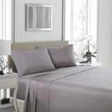 Royal Comfort 1200 Thread Count Sheet Set 4 Piece Ultra Soft Satin Weave Finish - King - Charcoal - Side View