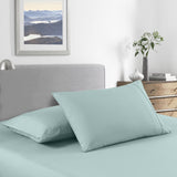 Royal Comfort 2000 Thread Count Bamboo Cooling Sheet Set Ultra Soft Bedding - Single - Frost - Side View