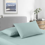 Royal Comfort 2000 Thread Count Bamboo Cooling Sheet Set Ultra Soft Bedding - King Single - Frost - Side View