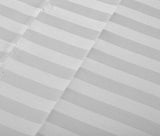 Royal Comfort 1200TC Sheet Set Damask Cotton Blend Ultra Soft Sateen Bedding - Queen - White - Top-Down View