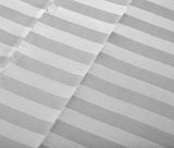 Royal Comfort 1200TC Sheet Set Damask Cotton Blend Ultra Soft Sateen Bedding - Queen - Silver - Top-Down View