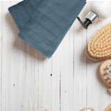 Royal Comfort Eden Egyptian Cotton 600GSM 8 Piece Luxury Bath Towels Set - Turquoise - Top-Down View