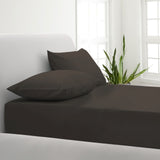 Park Avenue 1000TC Cotton Blend Sheet & Pillowcases Set Hotel Quality Bedding - Single - Charcoal - Front View
