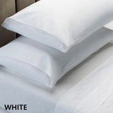 Royal Comfort 1500 Thread Count Cotton Rich Sheet Set 4 Piece Ultra Soft Bedding - King - White - 45-Degree Angle