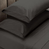 Royal Comfort 1500 Thread Count Cotton Rich Sheet Set 4 Piece Ultra Soft Bedding - King - Dusk Grey - Front View