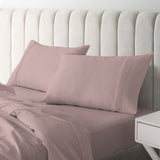 Royal Comfort 1500 Thread Count Cotton Rich Sheet Set 4 Piece Ultra Soft Bedding - King - Stone - Front View