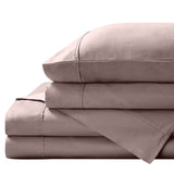 Royal Comfort 1500 Thread Count Cotton Rich Sheet Set 4 Piece Ultra Soft Bedding - King - Stone - Side View
