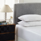 Royal Comfort 1500 Thread Count Cotton Rich Sheet Set 3 Piece Ultra Soft Bedding - Double - White - Front View