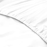 Royal Comfort 1500 Thread Count Cotton Rich Sheet Set 3 Piece Ultra Soft Bedding - Double - White - Top-Down View