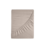 Royal Comfort 1500 Thread Count Cotton Rich Sheet Set 3 Piece Ultra Soft Bedding - Double - Stone - Top-Down View