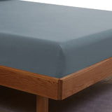 Royal Comfort 1500 Thread Count Cotton Rich Sheet Set 3 Piece Ultra Soft Bedding - Double - Indigo - Side View