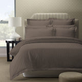 Royal Comfort 1200TC Quilt Cover Set Damask Cotton Blend Luxury Sateen Bedding - Queen - Pewter - Front View