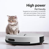 MyGenie Smart Robotic Vacuum Cleaner App Controlled Carpet Floors Auto Robot - Top-Down View