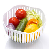 Instant Salad Maker Tool Easy Convenient Quick Healthy Vegetable Slicer White - 45-Degree Angle