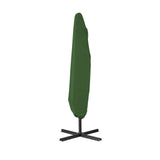Milano 3M Outdoor Umbrella Cantilever With Protective Cover Patio Garden Shade - Green - Rear View