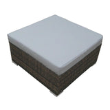 Milano 9 Piece Wicker Rattan Sofa Set Oatmeal Grey Outdoor Lounge Furniture - Extra Image