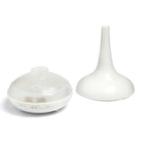 Essential Oil Diffuser Ultrasonic Humidifier Aromatherapy LED Light 200ML 3 Oils - White - Side View