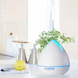 Essential Oils Ultrasonic Aromatherapy Diffuser Air Humidifier Purify 400ML - White - Rear View