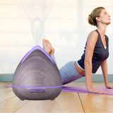 Essential Oils Ultrasonic Aromatherapy Diffuser Air Humidifier Purify 400ML - Violet - Top-Down View