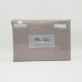 Renee Taylor 1500 Thread Count Pure Soft Cotton Blend Flat & Fitted Sheet Set Stone King - Side View