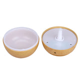 Milano Ultrasonic USB Diffuser with 10 Aroma Oils Humidifier LED Light 130ml - Light Wood - Close-Up Angle