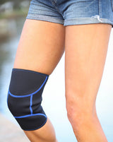 Sprint Industries Neoprene Zip Knee Support Pain Relief Brace Sports - Unisex - Low Angle