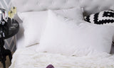 Duck Feather & Down Quilt 500GSM + Duck Feather and Down Pillows 2 Pack Combo - Queen - White - Side View